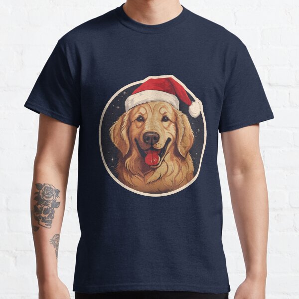 The Golden Christmas! Santa Golden Retriever Classic T-Shirt