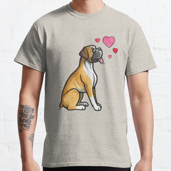 Boxer dog love Classic T-Shirt