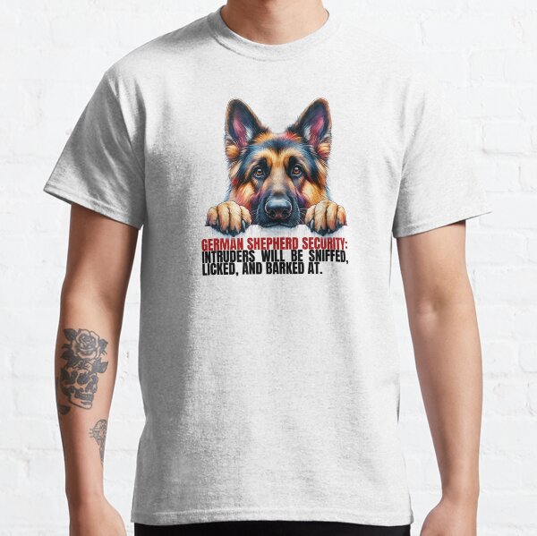 German Shepherd Security Funny Dog Lover T-Shirt Classic T-Shirt