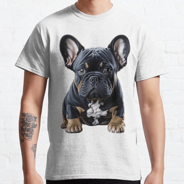 Black buldog puppy Classic T-Shirt