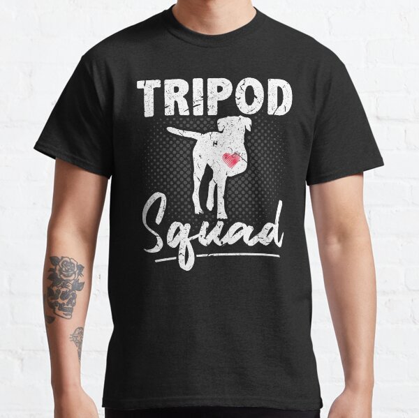 Tripod Squad Three Legged Dog Amputee Puppy Adoption Classic T-Shirt