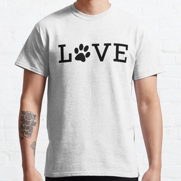 Pet Love,Black Classic T-Shirt