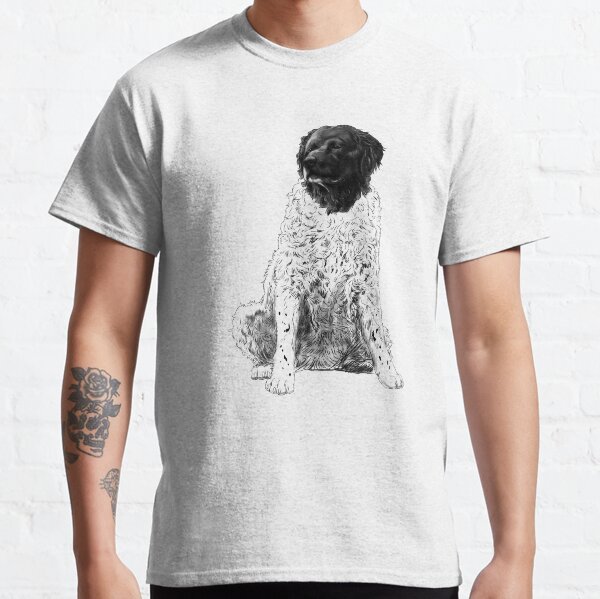 Sitting Wetterhoun Dog  Classic T-Shirt
