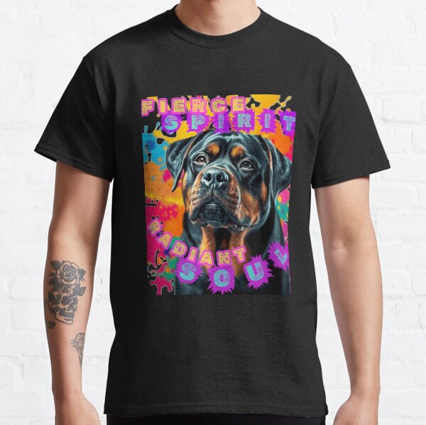DOG -  ROTTWEILER - FIERCE SPIRIT, RADIANT SOUL Classic T-Shirt