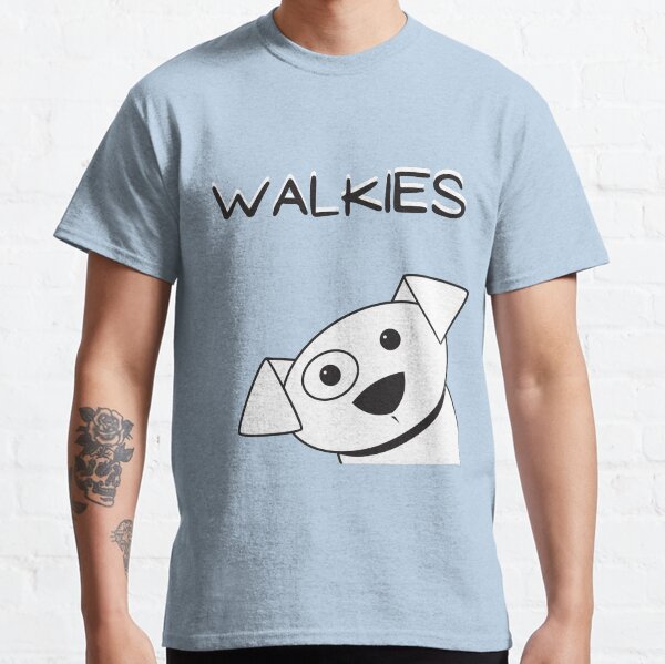 Walkies A Fun Dog Lover Walking the Dog Graphic Gift  Classic T-Shirt