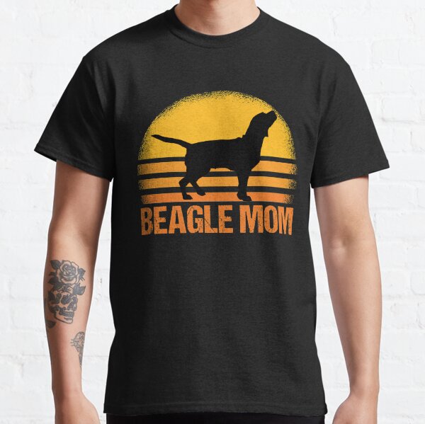 Retro Beagle Mom Pet Lover Dog Breed Dog Lover Classic T-Shirt