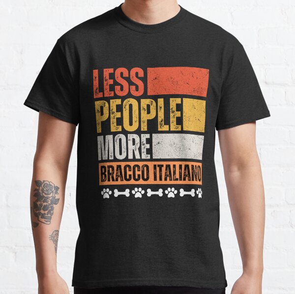 Funny Dog Retro Bracco Italiano Dog, Dog Lovers Gift Classic T-Shirt
