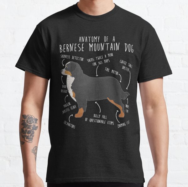 Bernese Mountain Dog Anatomy Classic T-Shirt