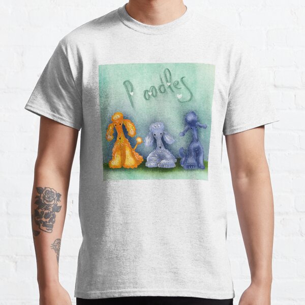 Three Standard Poodle Dogs Classic T-Shirt