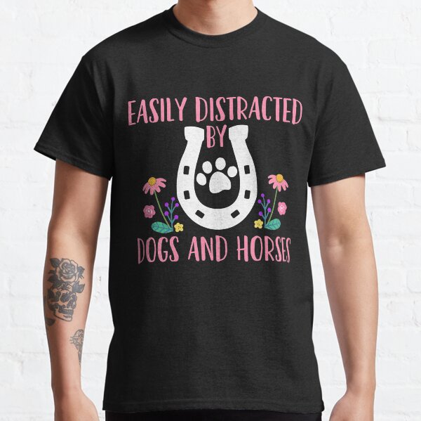 Dogs and Horses Dog Lover Horse Lover Classic T-Shirt