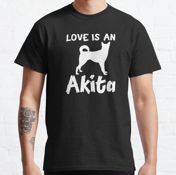 Love is an Akita (dog) Classic T-Shirt