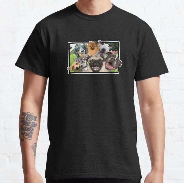 Cute Dog Selfie Funny Gift For Dog Lovers Classic T-Shirt