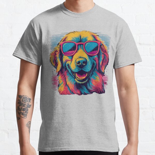 Sunglasses Golden Retriever - Cool design for stylish dog owners Classic T-Shirt