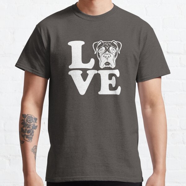 Love boxer dog Classic T-Shirt