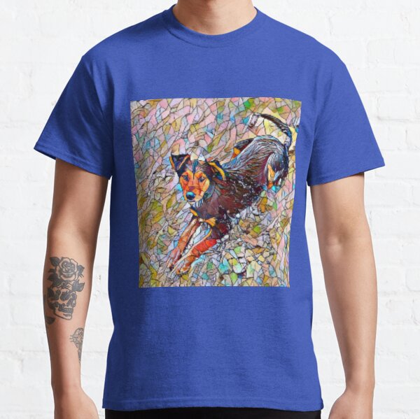 Dog sitting on the ground Classic T-Shirt