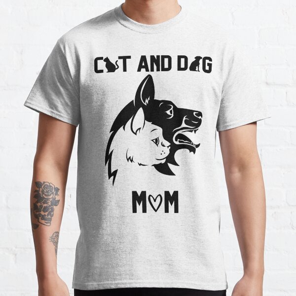 Cat and Dog Mom Classic T-Shirt