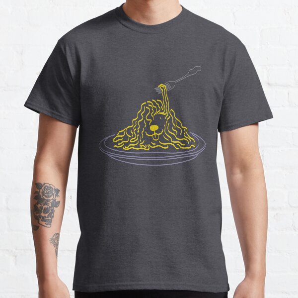 Spaghetti Dog  Funny Pasta Lover Dog Design for Foodies Classic T-Shirt