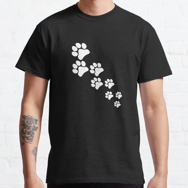 Cute Love Dog Paw Print Funny Dog Animal Lovers Classic T-Shirt