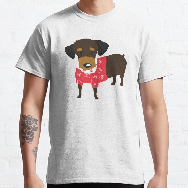 Dachshund Christmas Sweater Wiener Dog Lovers Classic T-Shirt