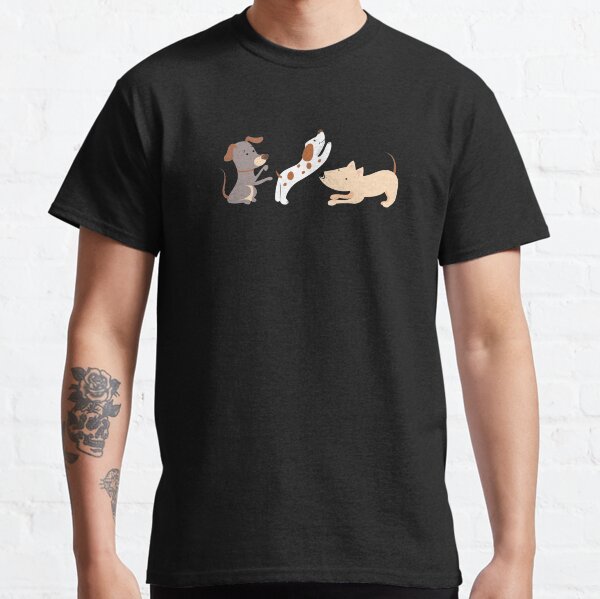 Dogs In Yoga Positions Cute Dog Owner Dog Lover Classic T-Shirt