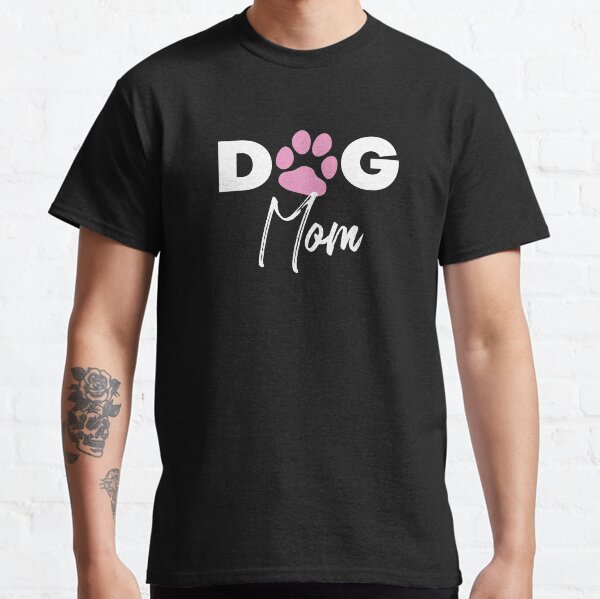 Dog Mom Paw Print Gift For Shelter Animal Lover Classic T-Shirt