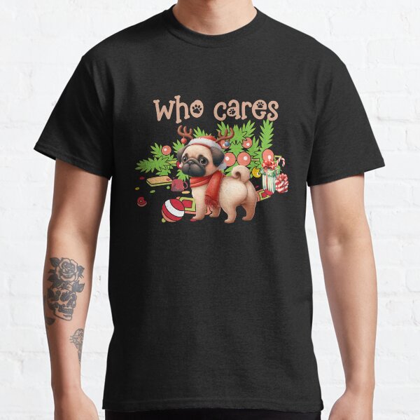 Reindeer Games Pug - Holiday Festive Mischief Classic T-Shirt