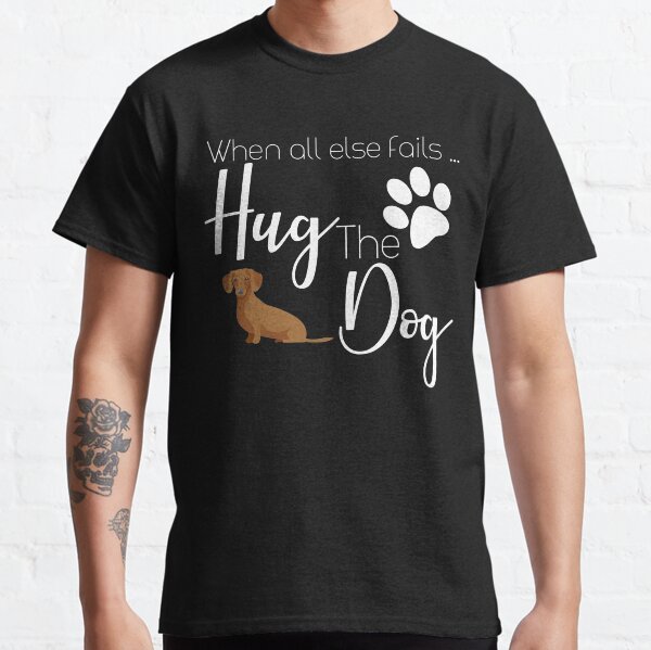 Dachshund Dog T-Shirt Cute I Love My Dog Lover Gift Classic T-Shirt