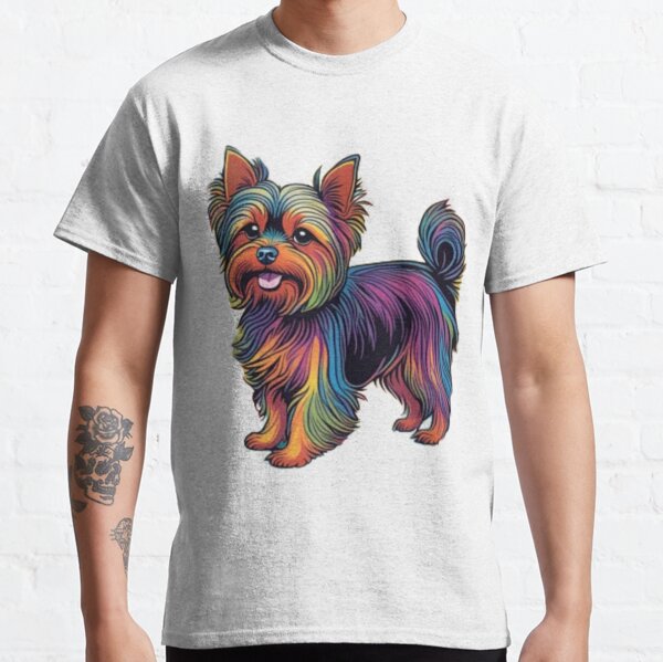 Psychedelic Yorkshire Terrier Classic T-Shirt