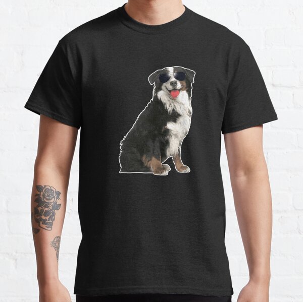 Bernese Mountain Dog In Aviator Dog Lover Classic T-Shirt
