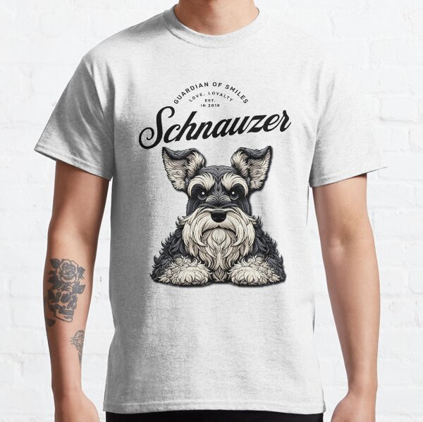 Guardian of Smiles, Love, Loyalty  Schnauzer T-Shirt Classic T-Shirt