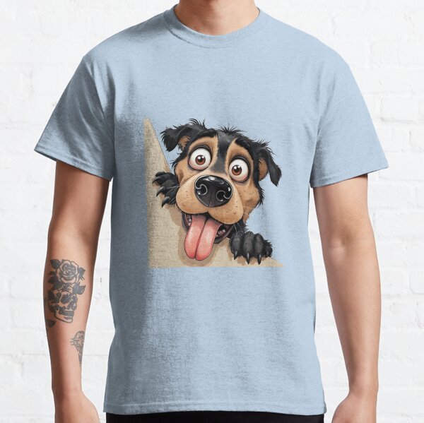 Playful Cartoon Dog Classic T-Shirt