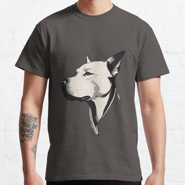 Minimalist Canine Elegance Classic T-Shirt