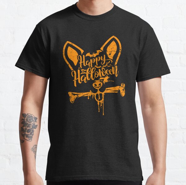 Halloween dog Shirt,Funny dog T-shirt,dog T-Shirt,Halloween Skeleton Shirt,unisex garden t-shirt,dog lover gift Classic T-Shirt
