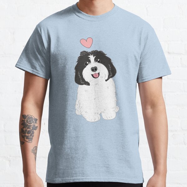 LOVE Black White Havanese Dog Classic T-Shirt
