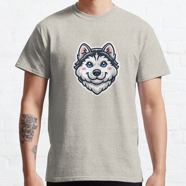 Siberian Husky Head  Classic T-Shirt