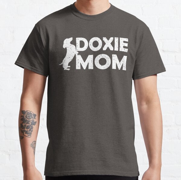 Funny doxie mom illustration with Dachshund dog silhouettes Classic T-Shirt