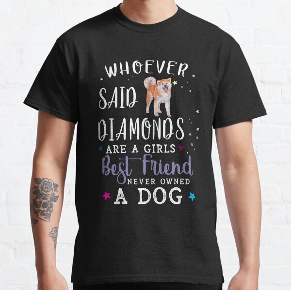 Akita Dog T-Shirt Cute I Love My Dog Lover Gift Classic T-Shirt