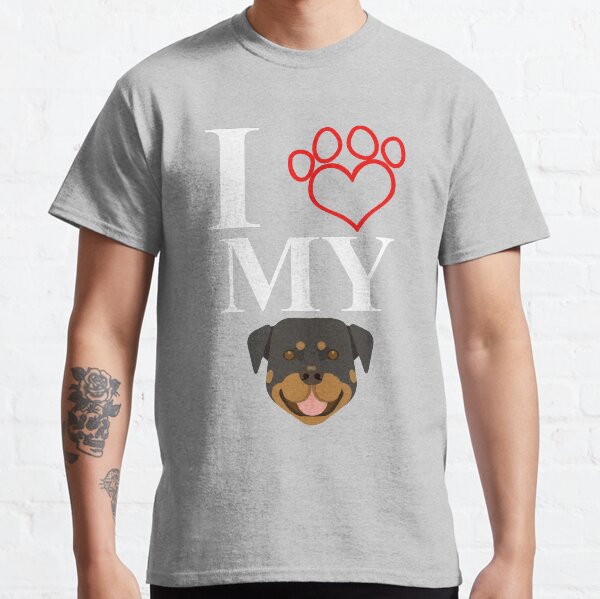 I Love My Rottweiler Classic T-Shirt