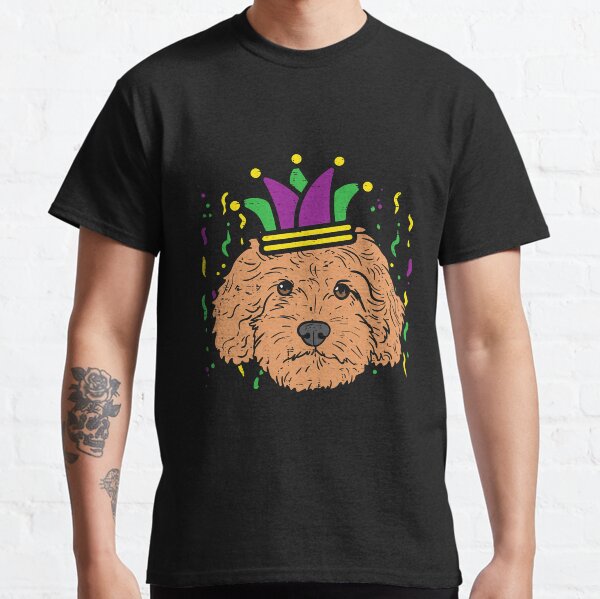 Goldendoodle Jester Hat Cute Mardi Classic T-Shirt