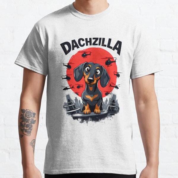 Dogzilla dachshund dog Classic T-Shirt
