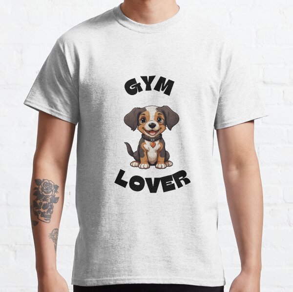 Gym lover cute dog Classic T-Shirt