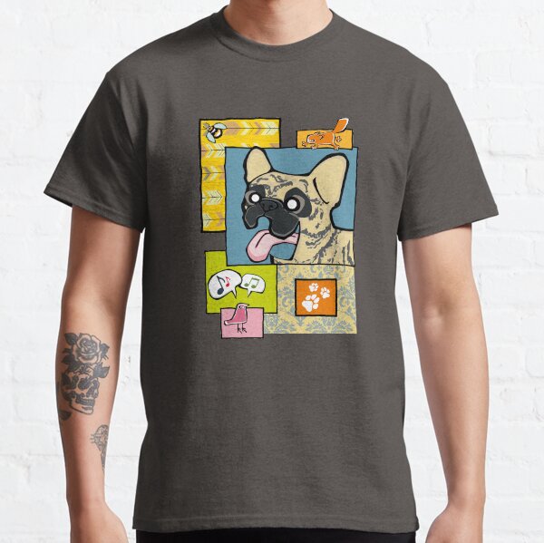 French Bulldog - Light Brindle (Collage) Classic T-Shirt