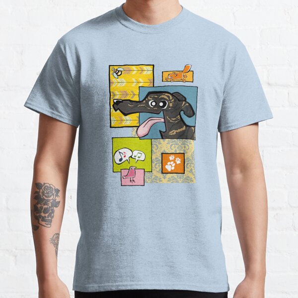 Greyhound - Dark Brindle (Collage) Classic T-Shirt
