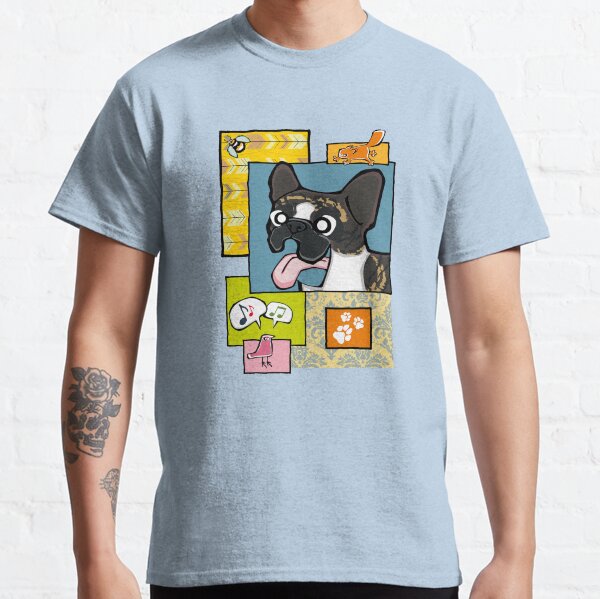 French Bulldog - Brindle Pied (Collage) Classic T-Shirt