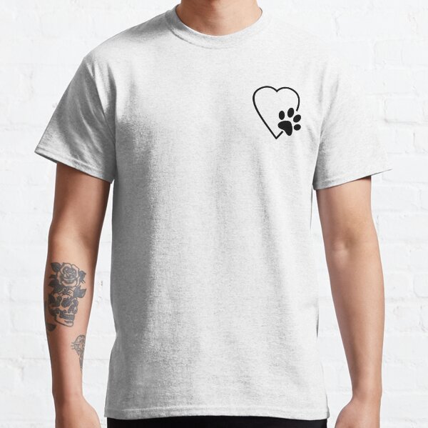 Heart with paw Classic T-Shirt