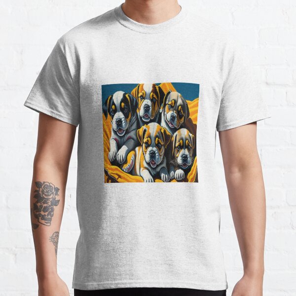 Image of a group of cute dogs sitting Classic T-Shirt