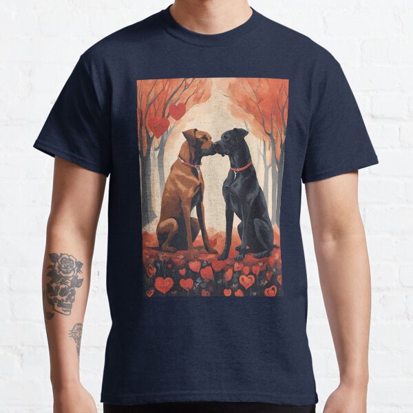 Dogs in Love, dog, Lovings dogs Classic T-Shirt
