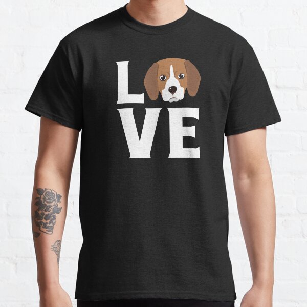 Love My Beagle Cute Dog Gift Classic T-Shirt