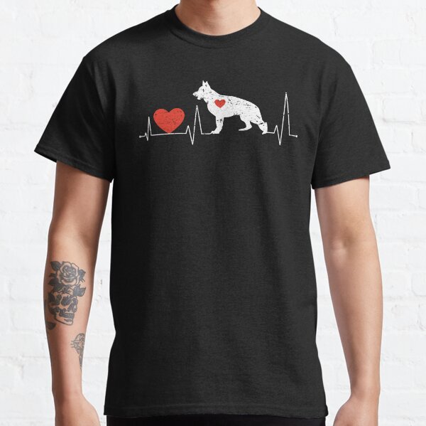German Shepherd Heartbeat Pulse Dog Gift Classic T-Shirt