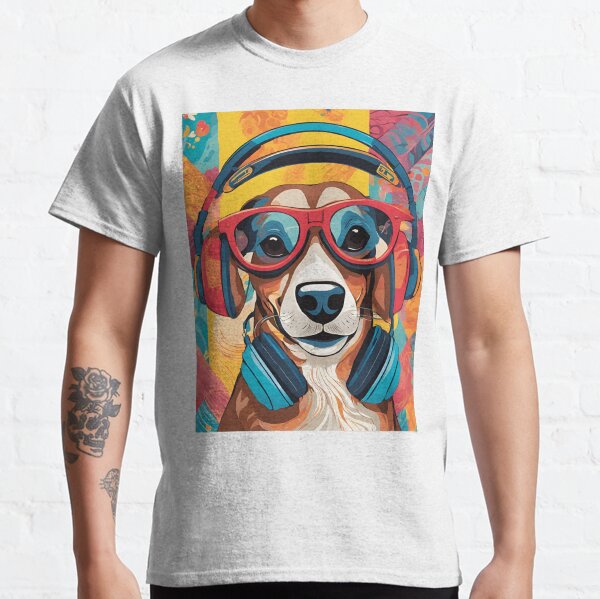 DJ Doggo Music Mode On Dashound Classic T-Shirt